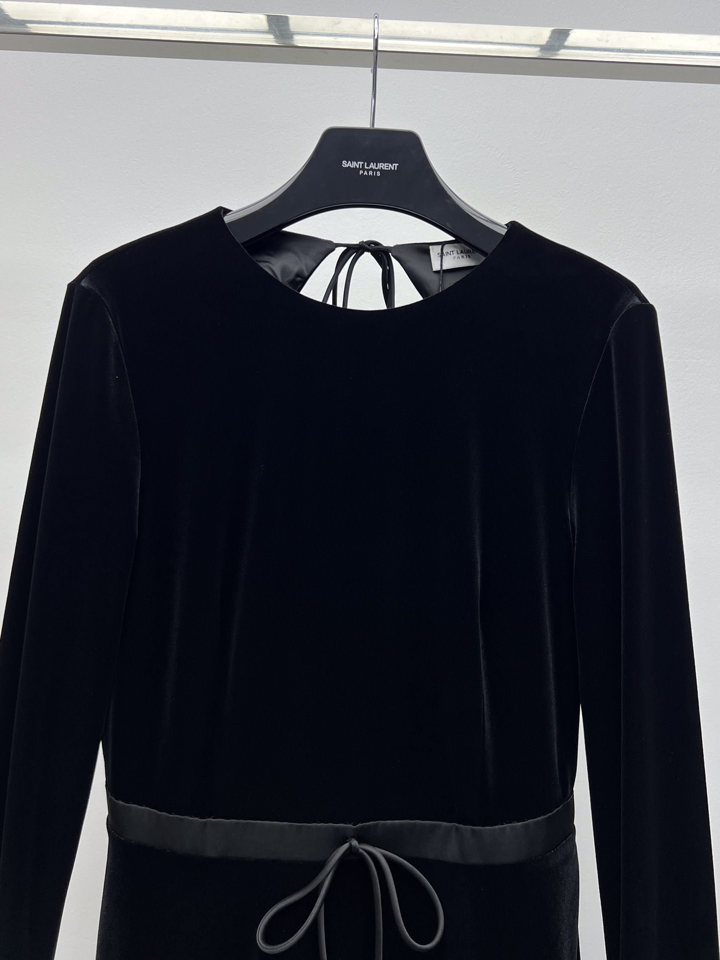 Saint Laurent Velvet Backless Dress