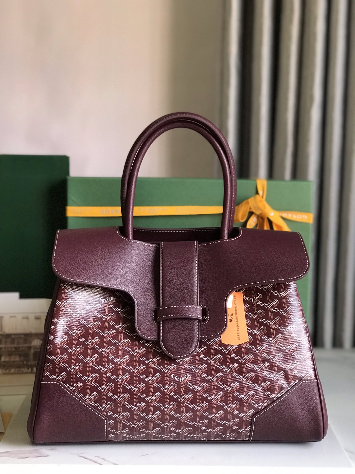 Goyard Saigon Tote-Burgundy