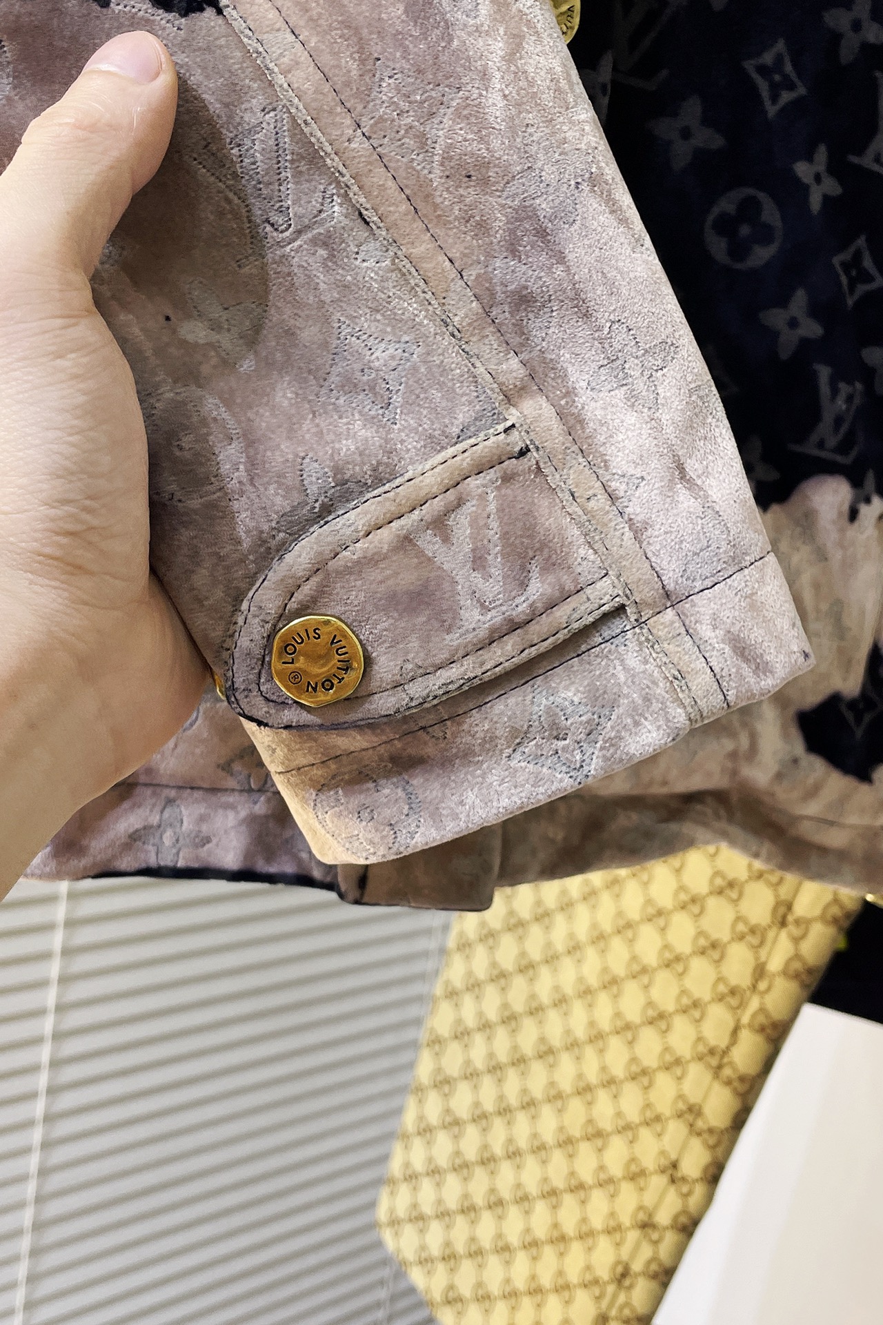 Louis Vuitton New Bleached Flame Denim Jacket