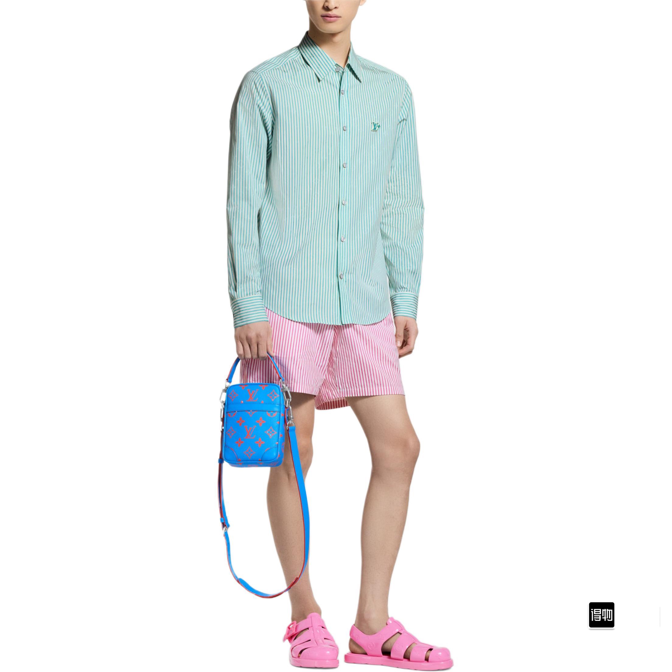 1AHVXJ New Monogram Striped Shirt