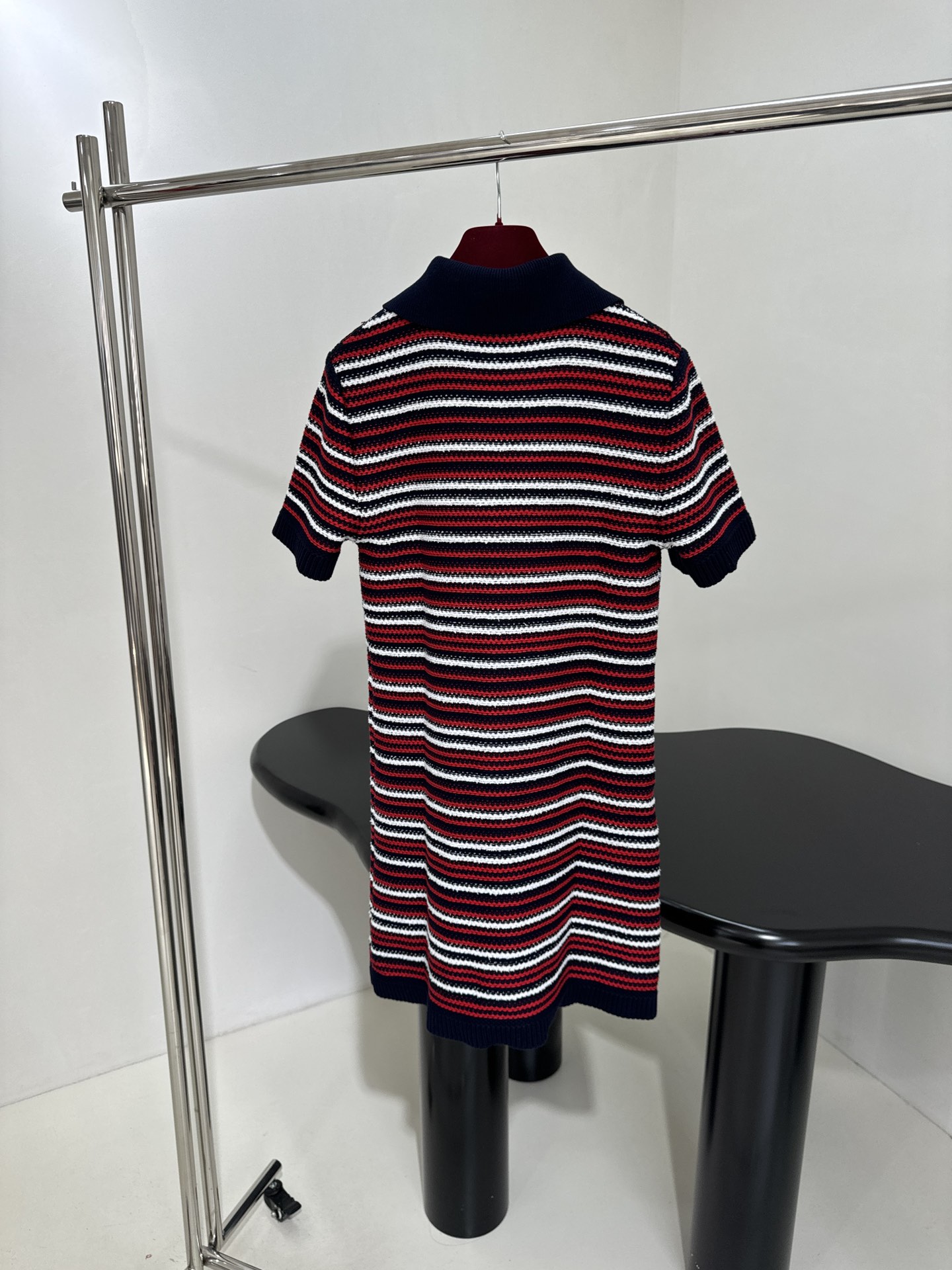 Gucci New Wool Striped Jacquard Dress*