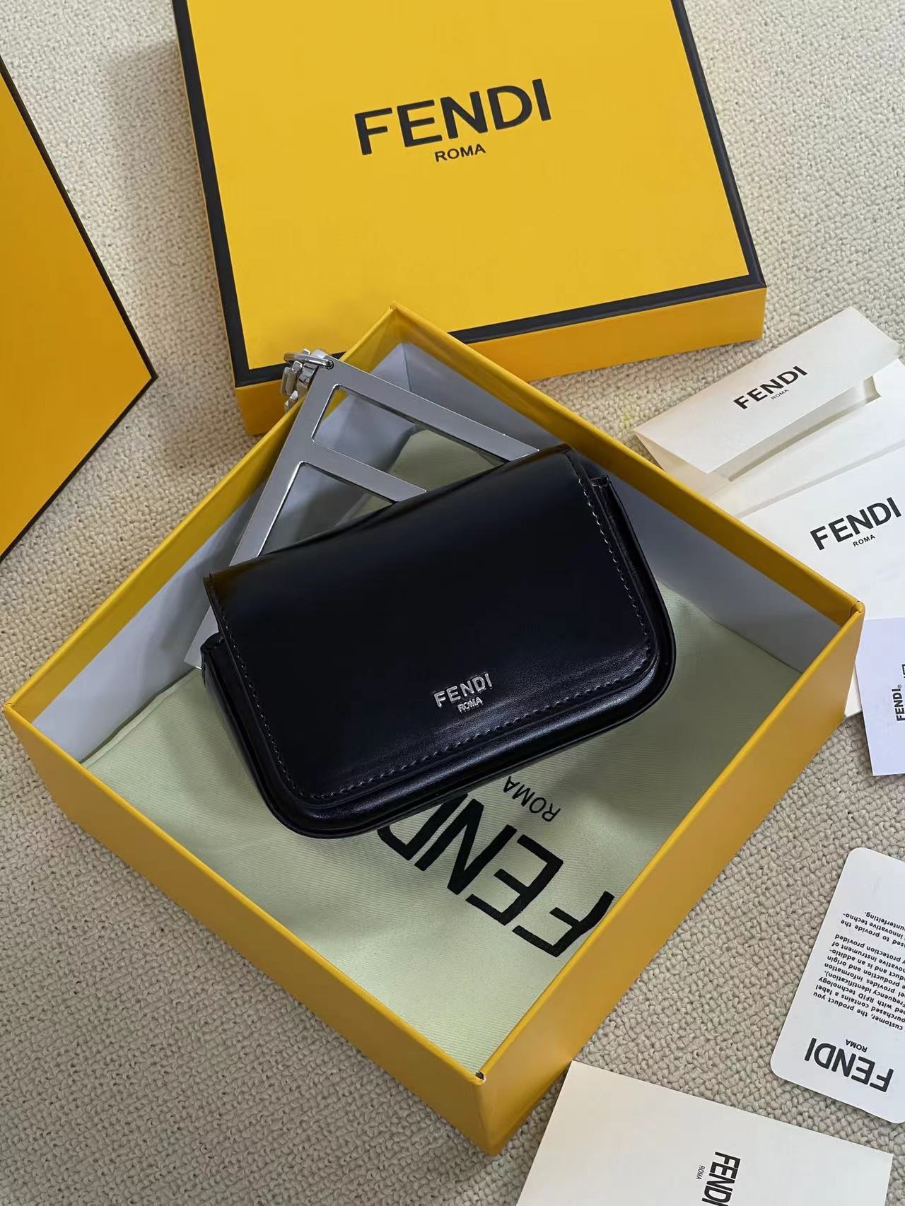 FENDI-First Nano Bag-Black