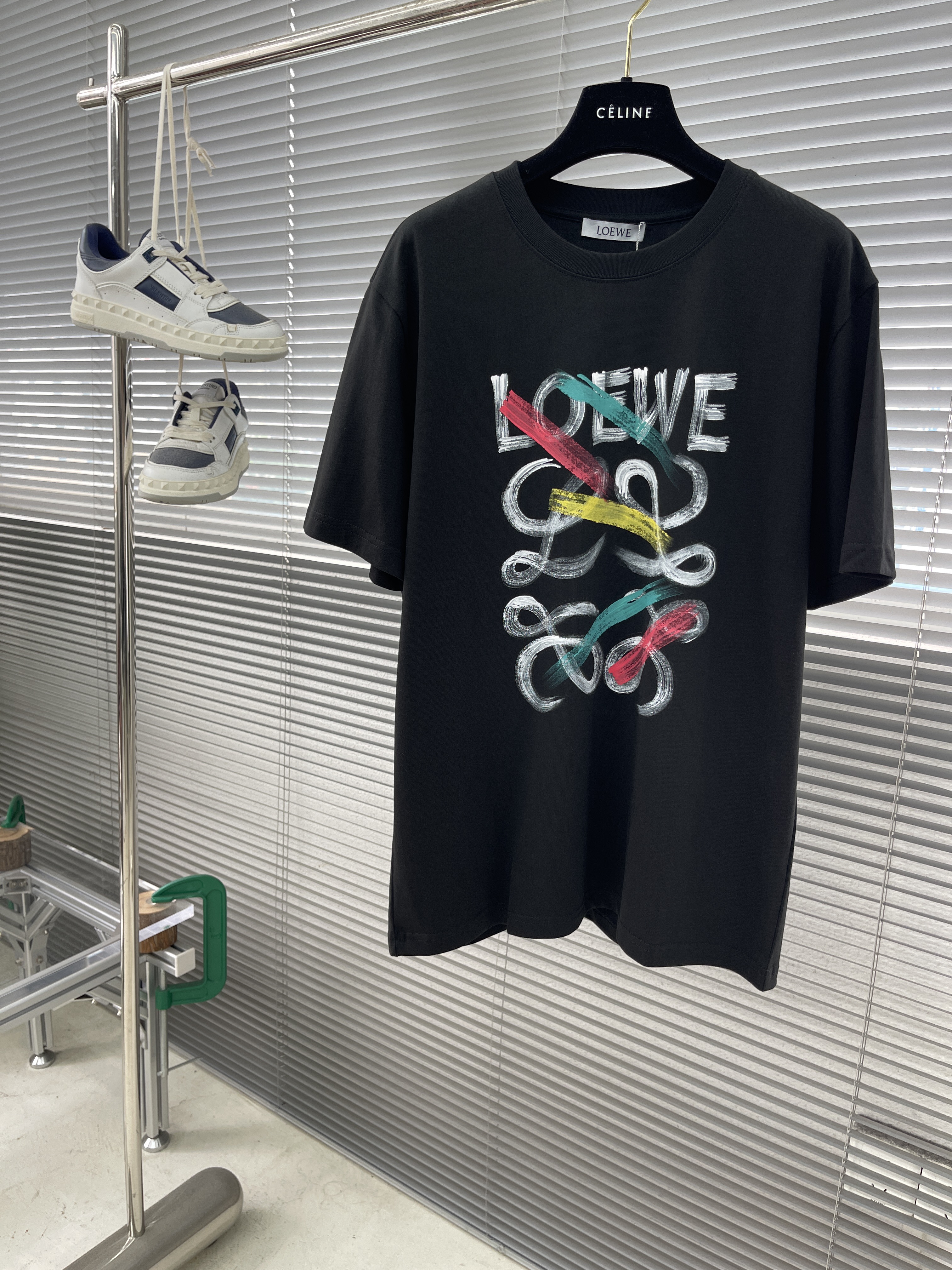 LOEWE 2025 SS Summer New Hand-Painted T-Shirt