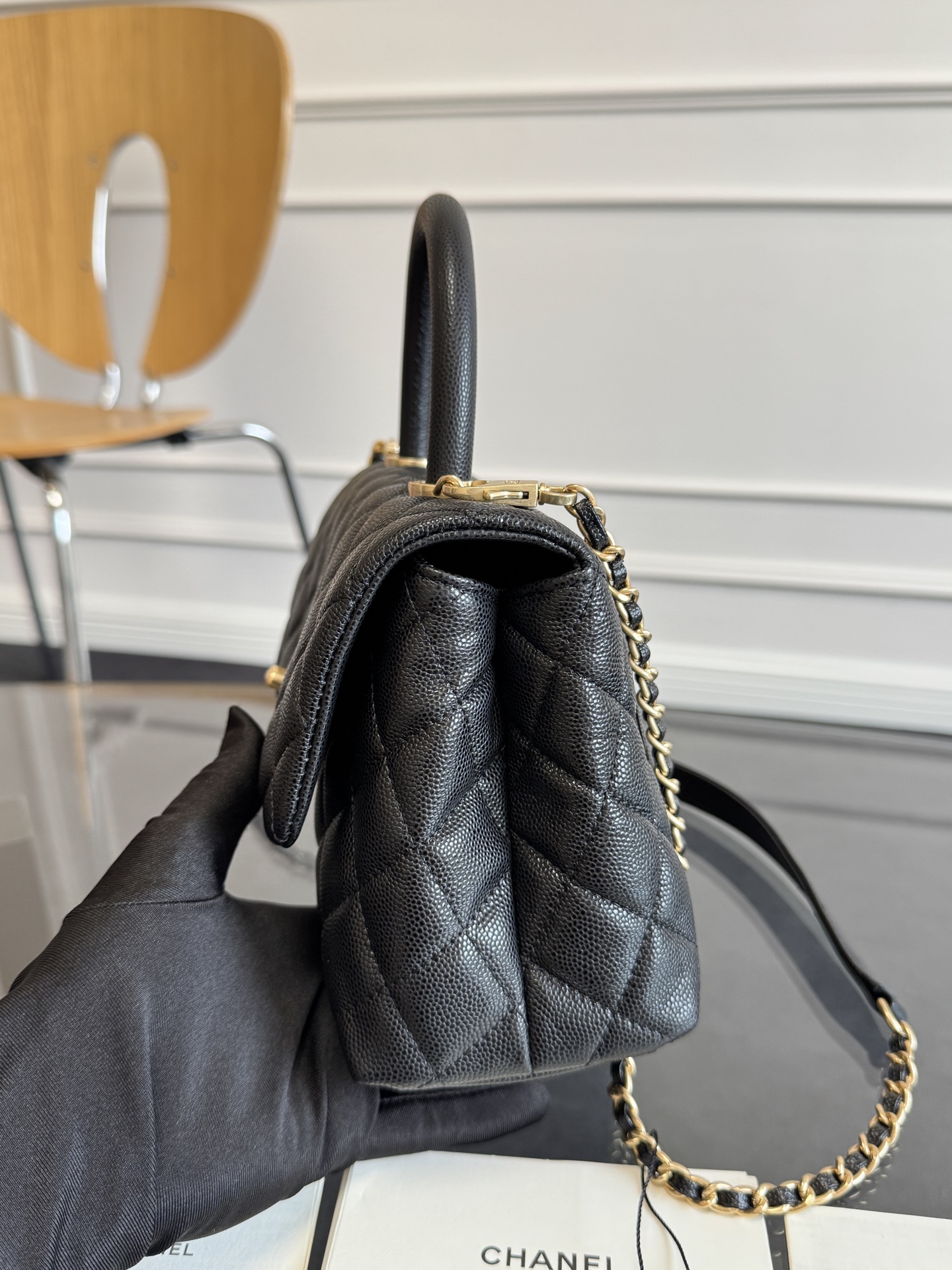 CHANEL-COCO Handle-caviar