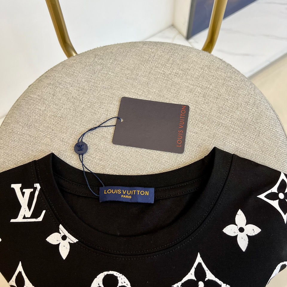 LV-24s vintage short sleeve T-shirt-balck and white