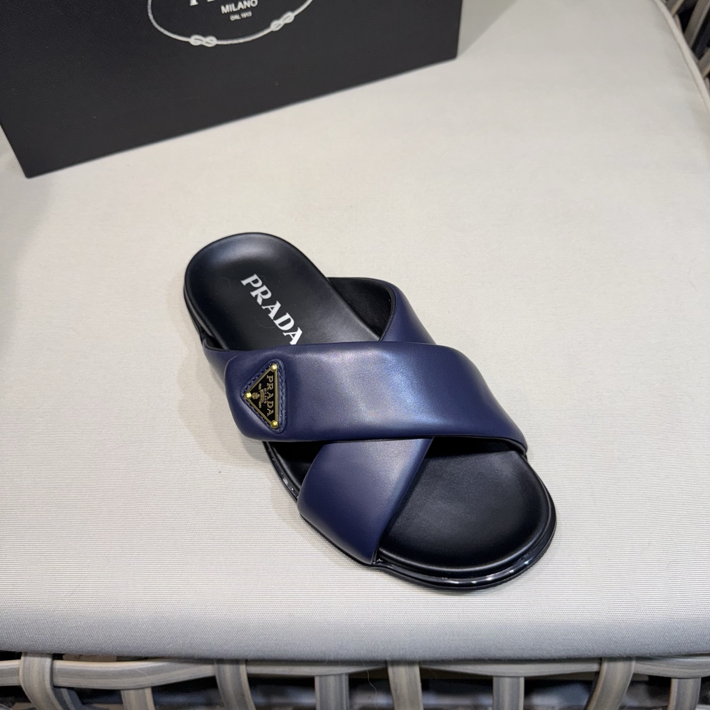 Prada Men’s Leather Sandals / Slides – New Arrival