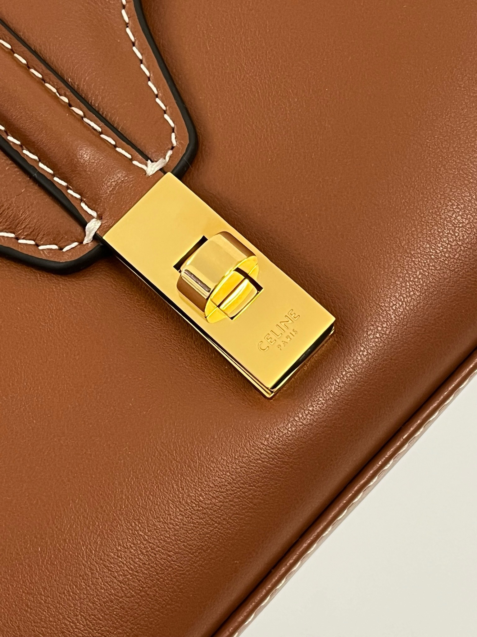 Celine Soft 16 Mini Bag in Caramel