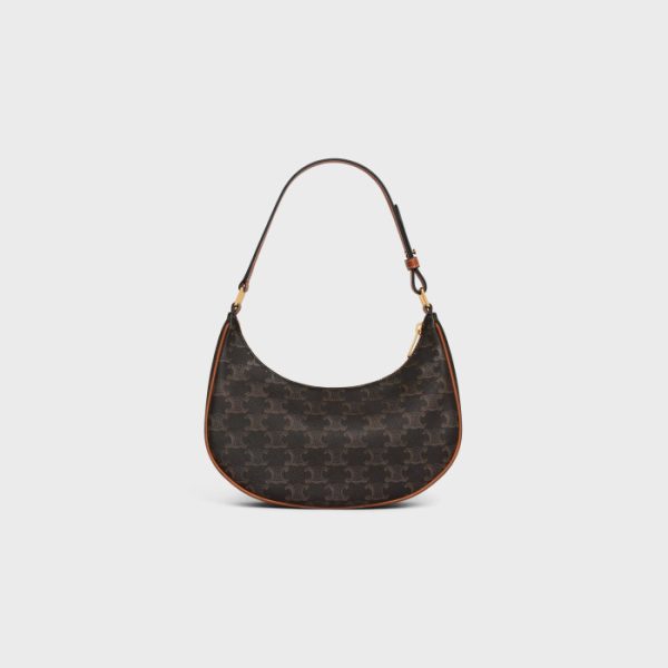 AVA BAG IN TRIOMPHE CANVAS AND CALFSKIN TAN