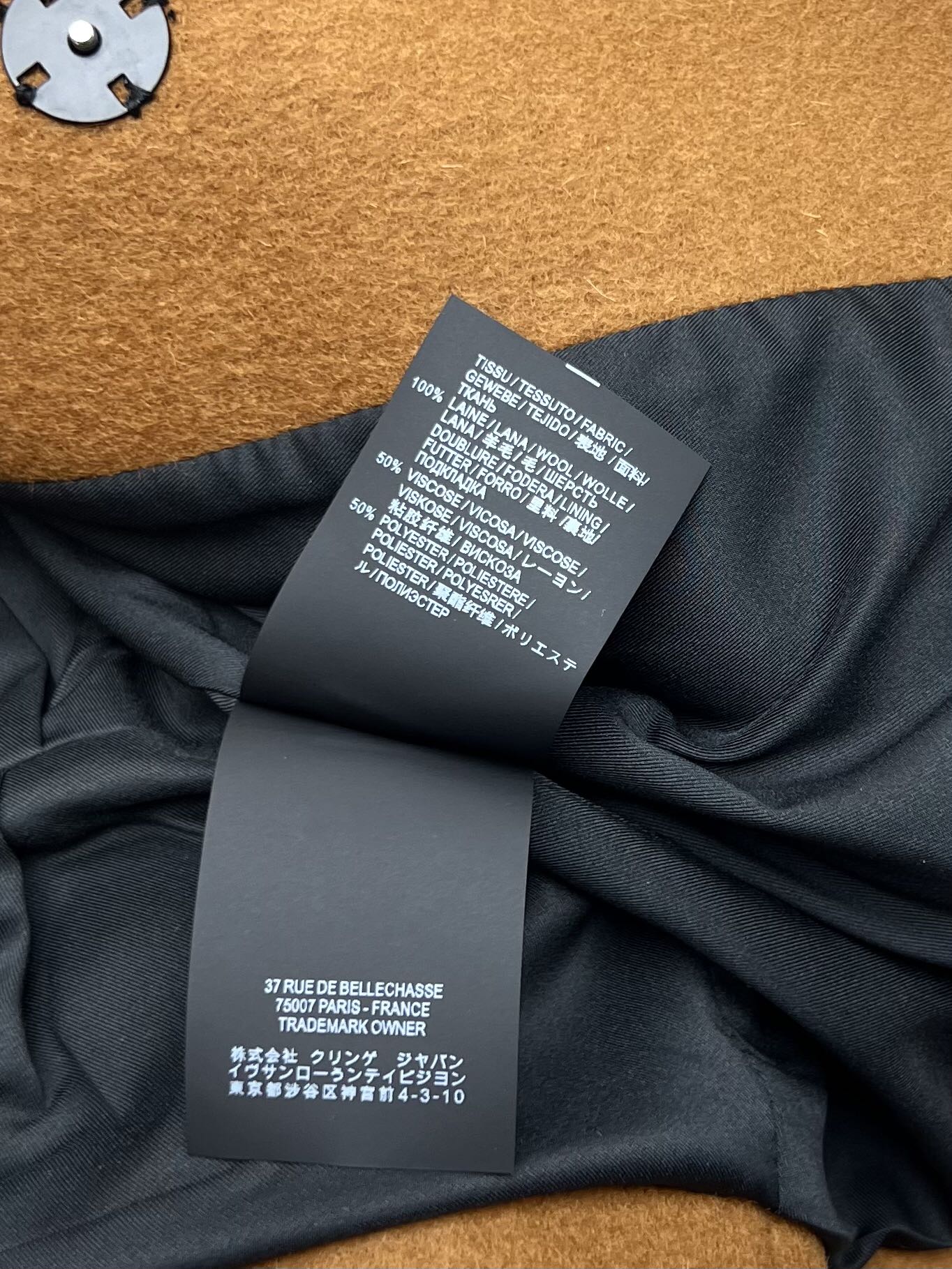 Saint Lauren-Inspired Cocoon Wool Coat