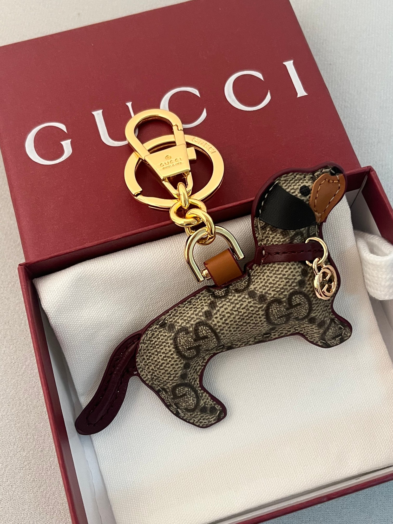 Gucci GG Emblem Cat Charm