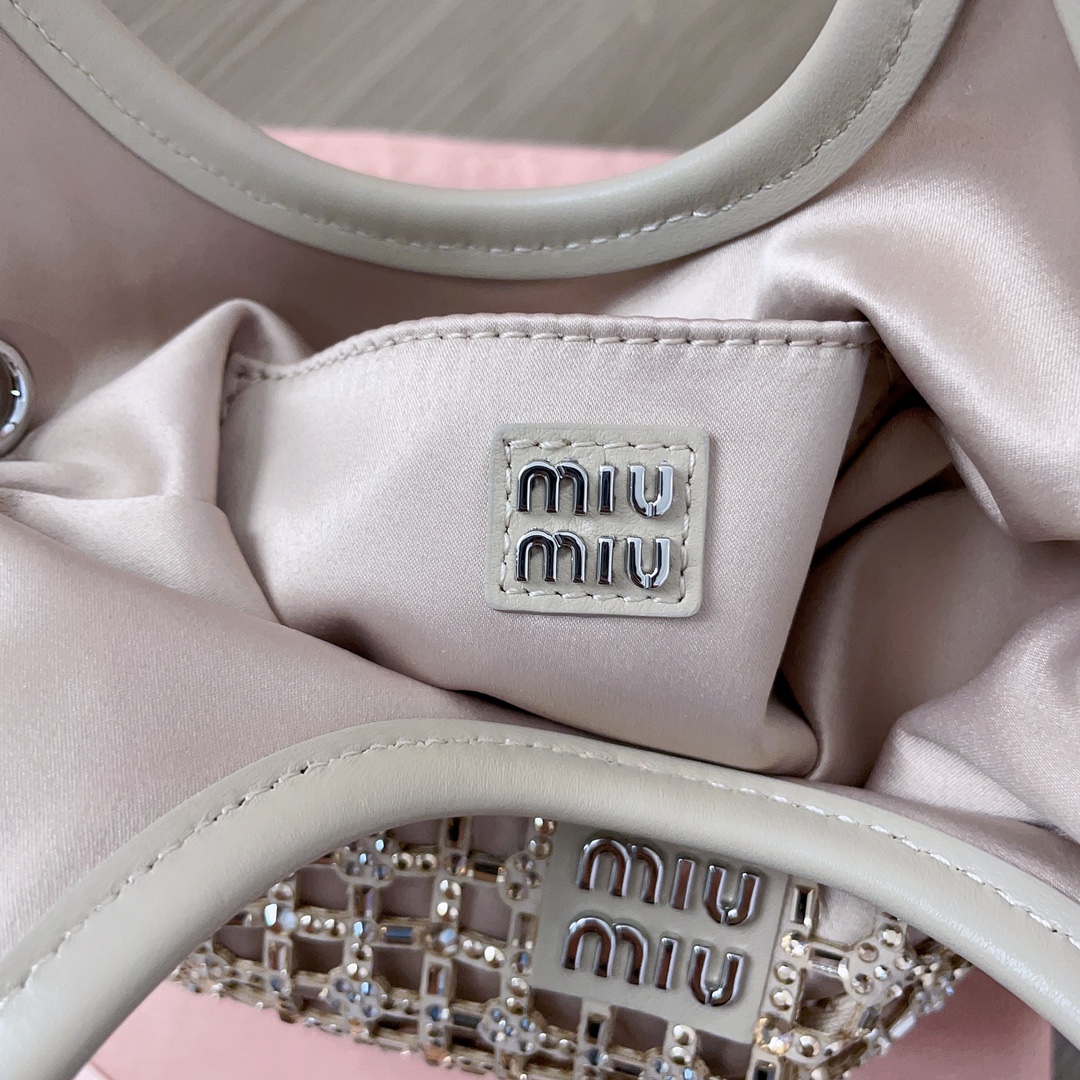 Miu Miu Diamond Crystal-Embellished Tote