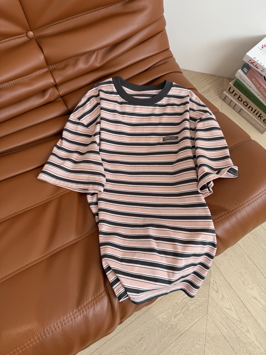 Prada Striped lisle cotton T-shirt