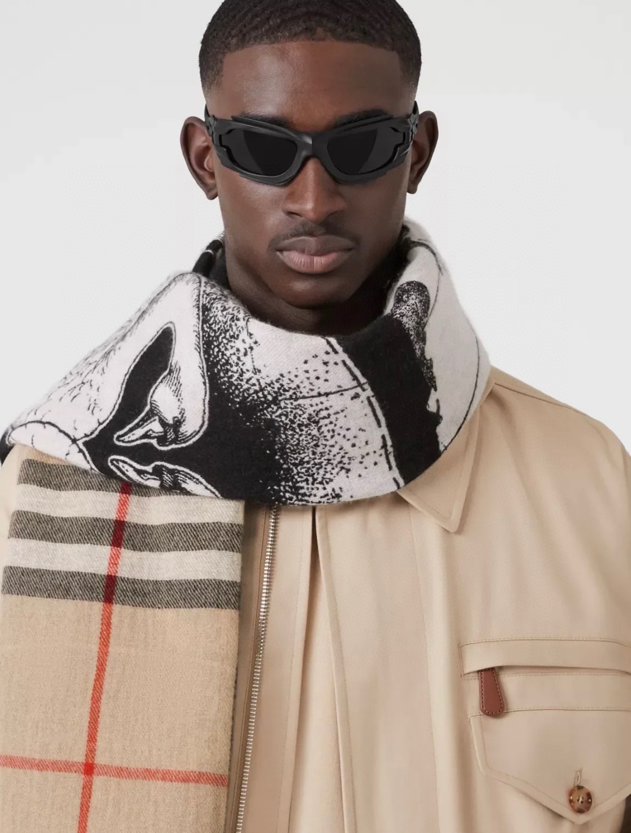 𝐁𝐮𝐫𝐛𝐞𝐫𝐫𝐲 Spliced Swan Scarf