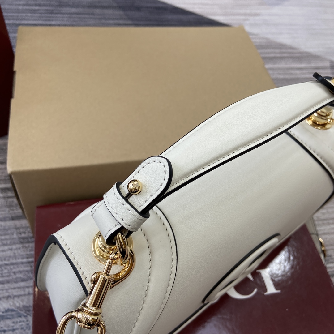 Gucci Blondie medium top handle bag-white