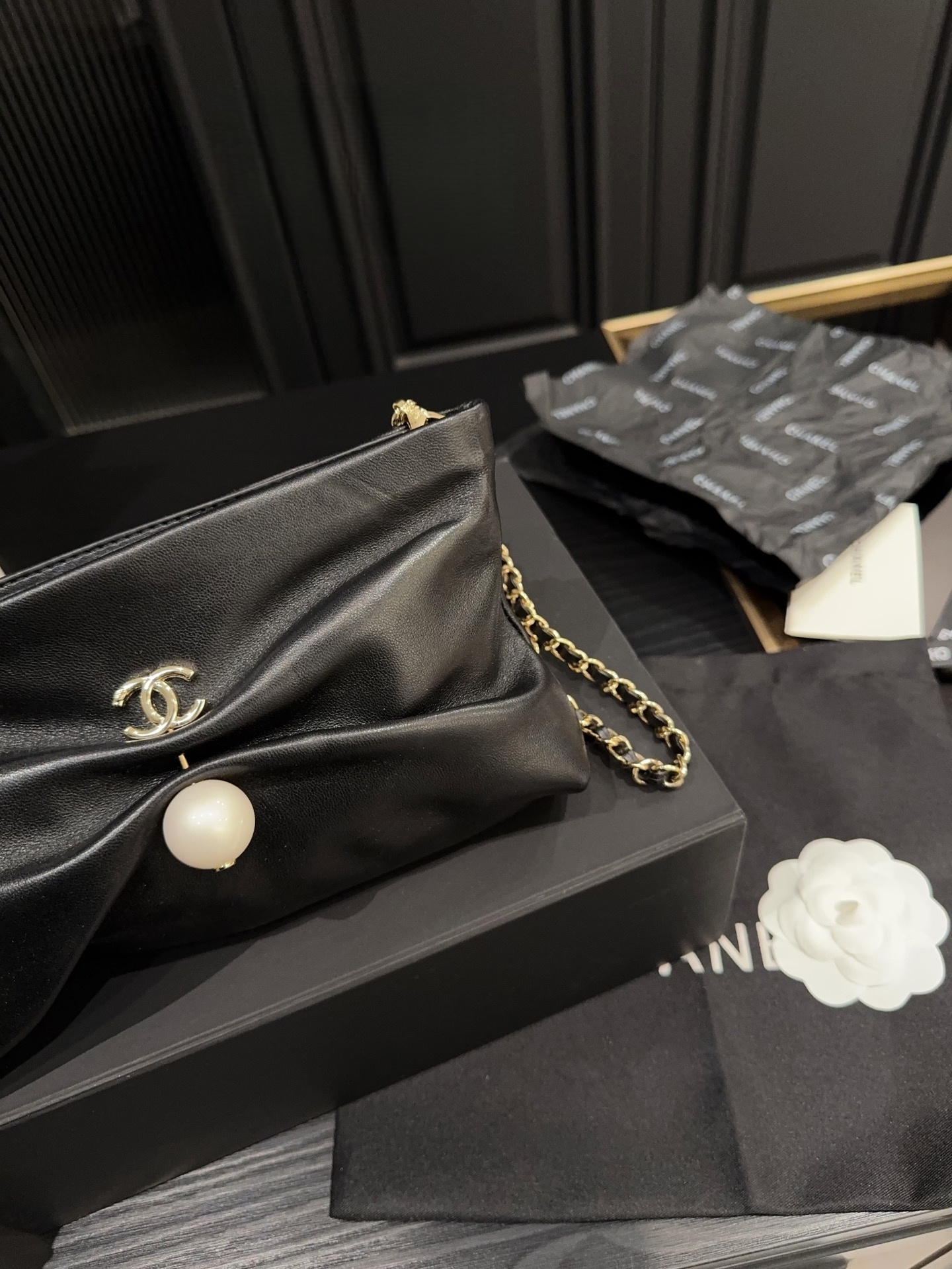 Chanel 25S Pearl Bracelet Bag