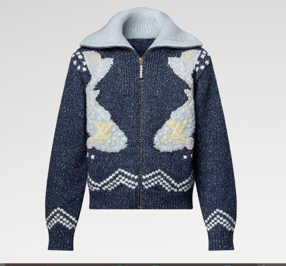 LV Zippered Knitted Blouson