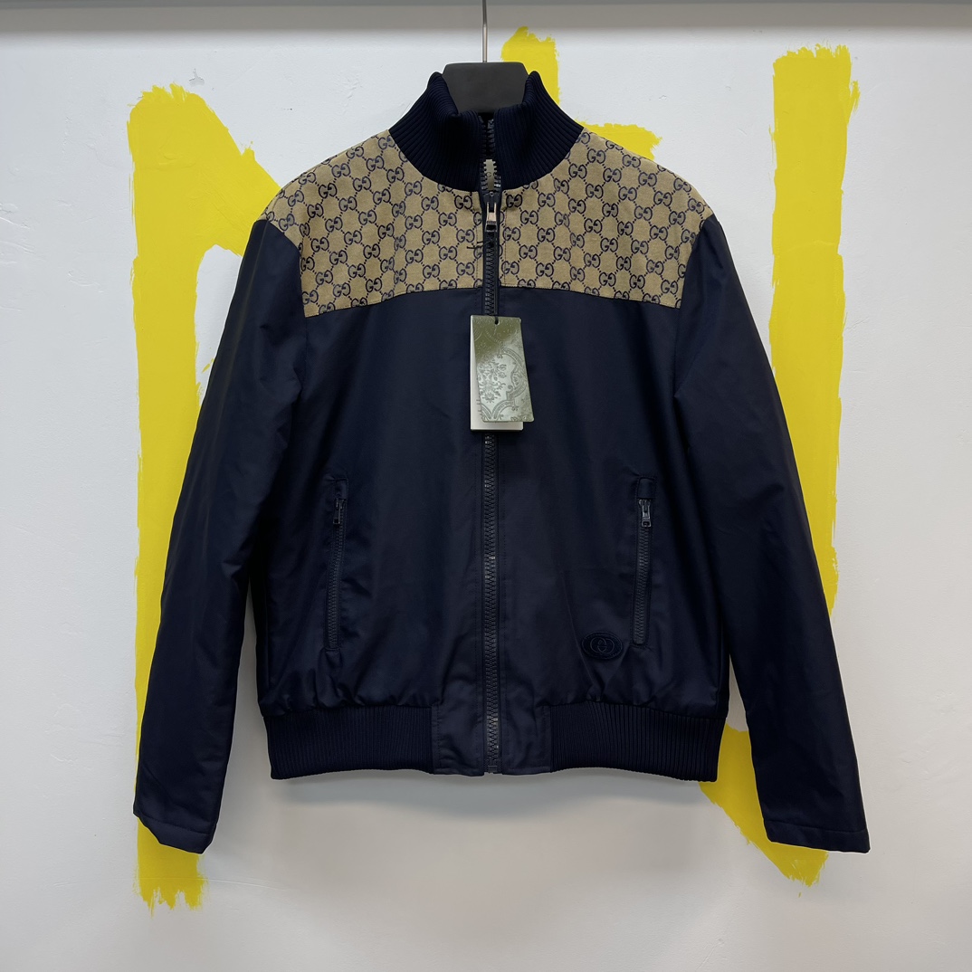 GUCCi Pineapple collection patchwork denim jacket