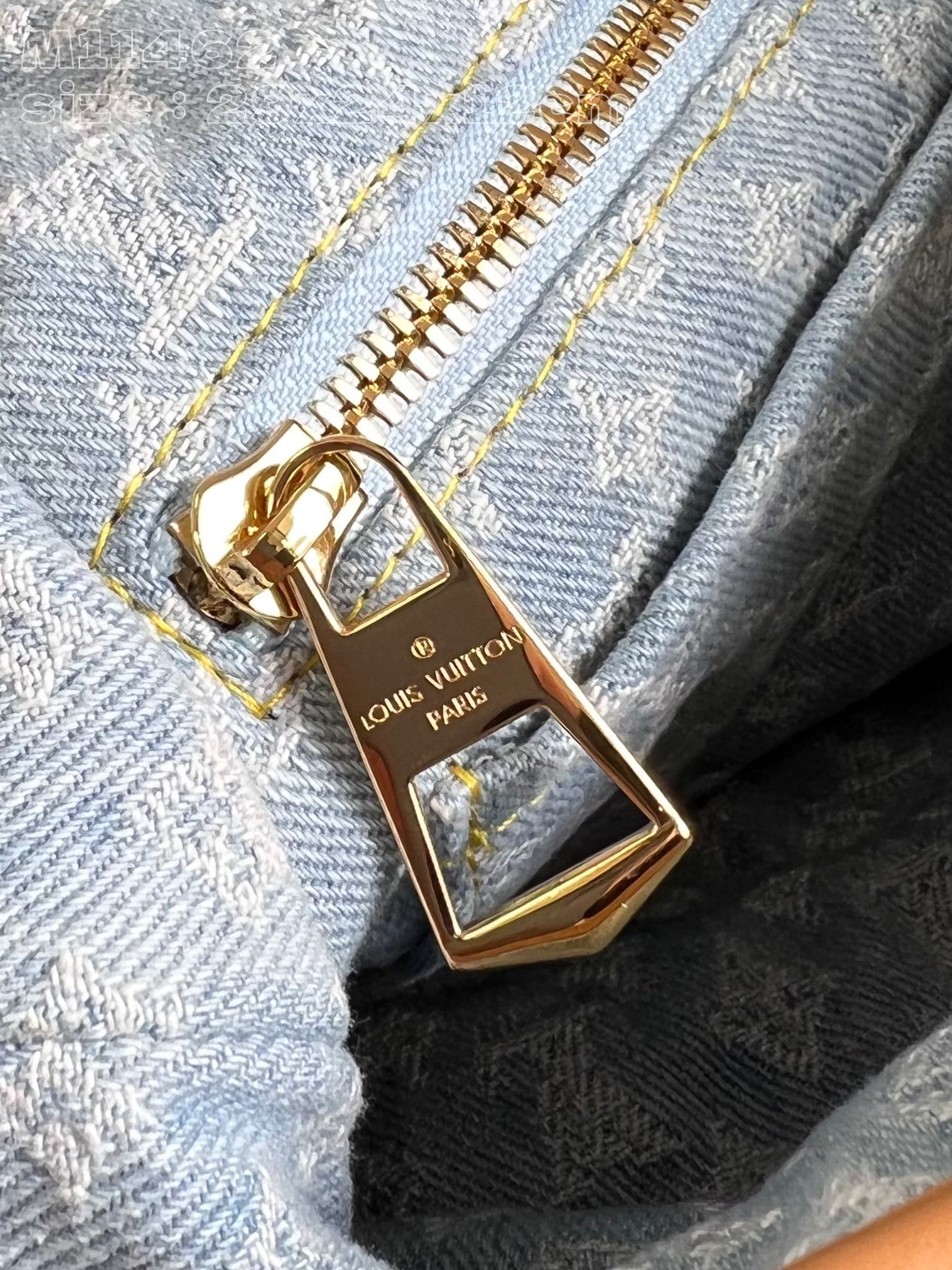 Louis Vuitton M11462 CarryAll PM Sky Blue Denim