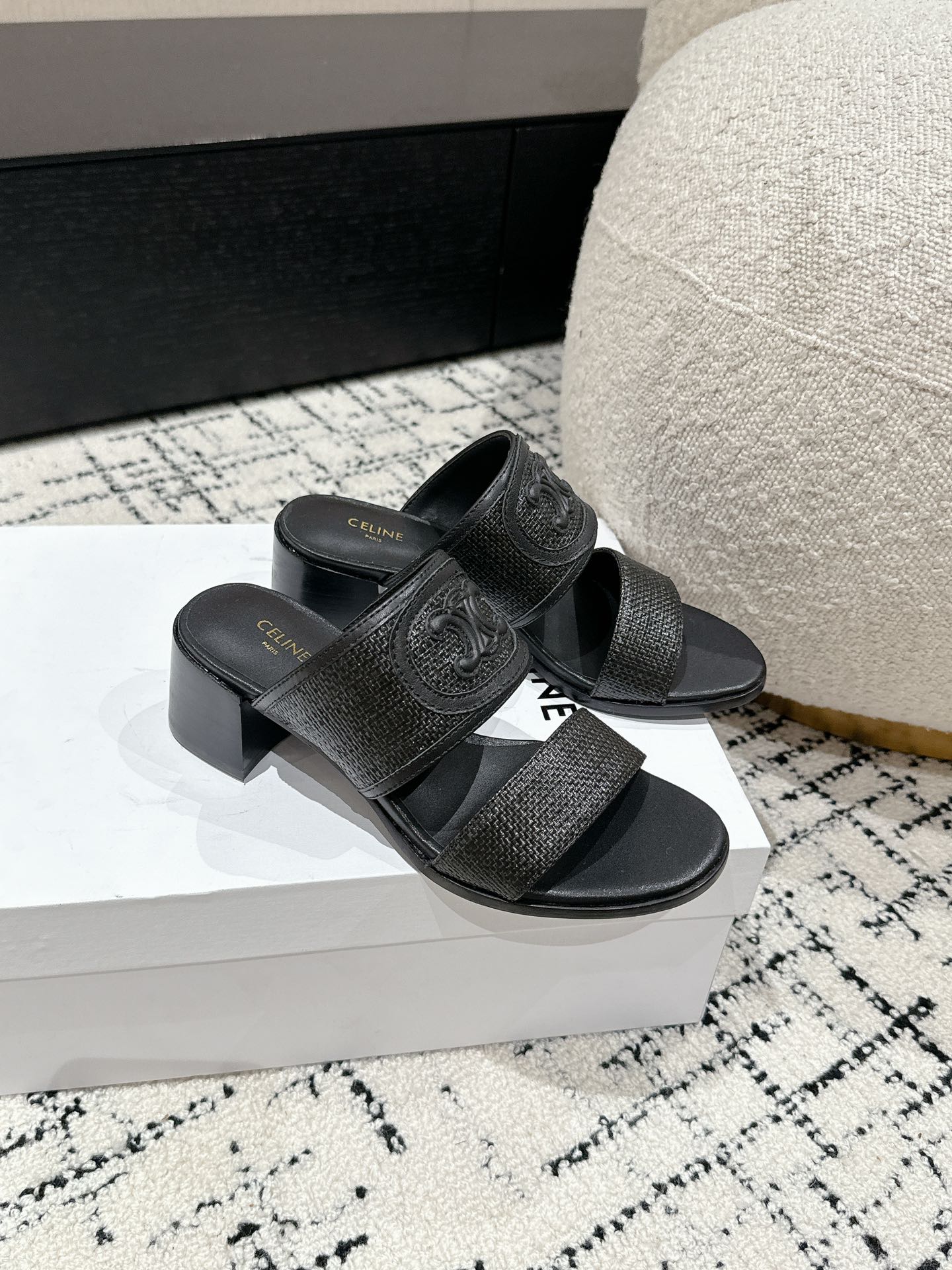 CELINE Flat Logo Slide Sanda