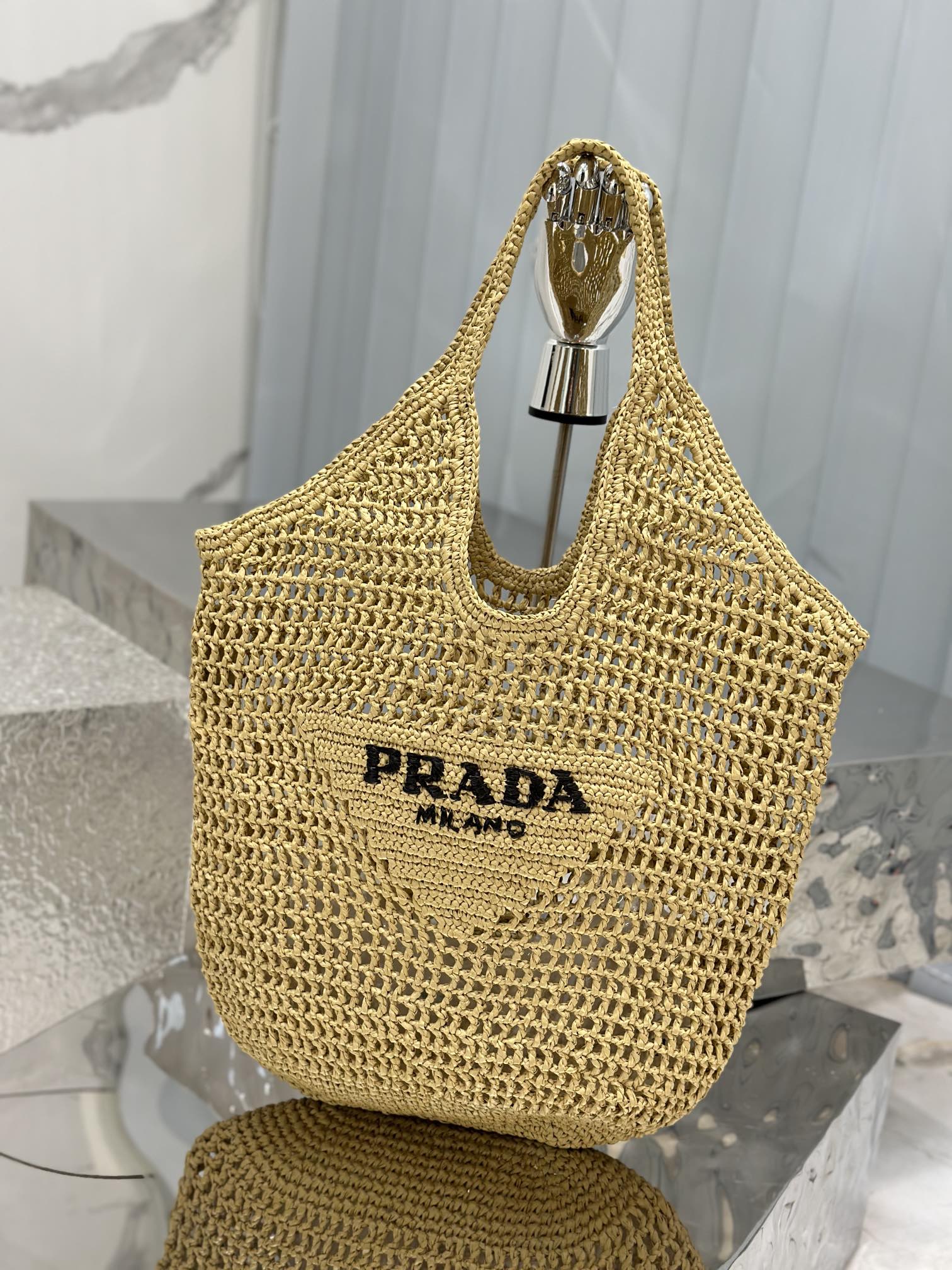 PRADA Crochet Tote Bag 1BG424