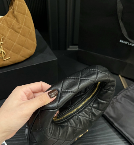 YSL Baby Icare Top Handle Bag black