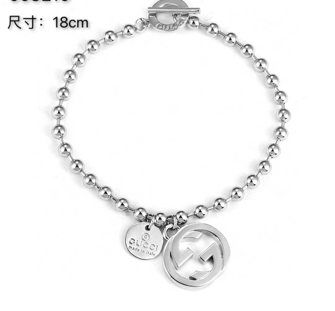 Gucci interlocking enamel double G bracelet