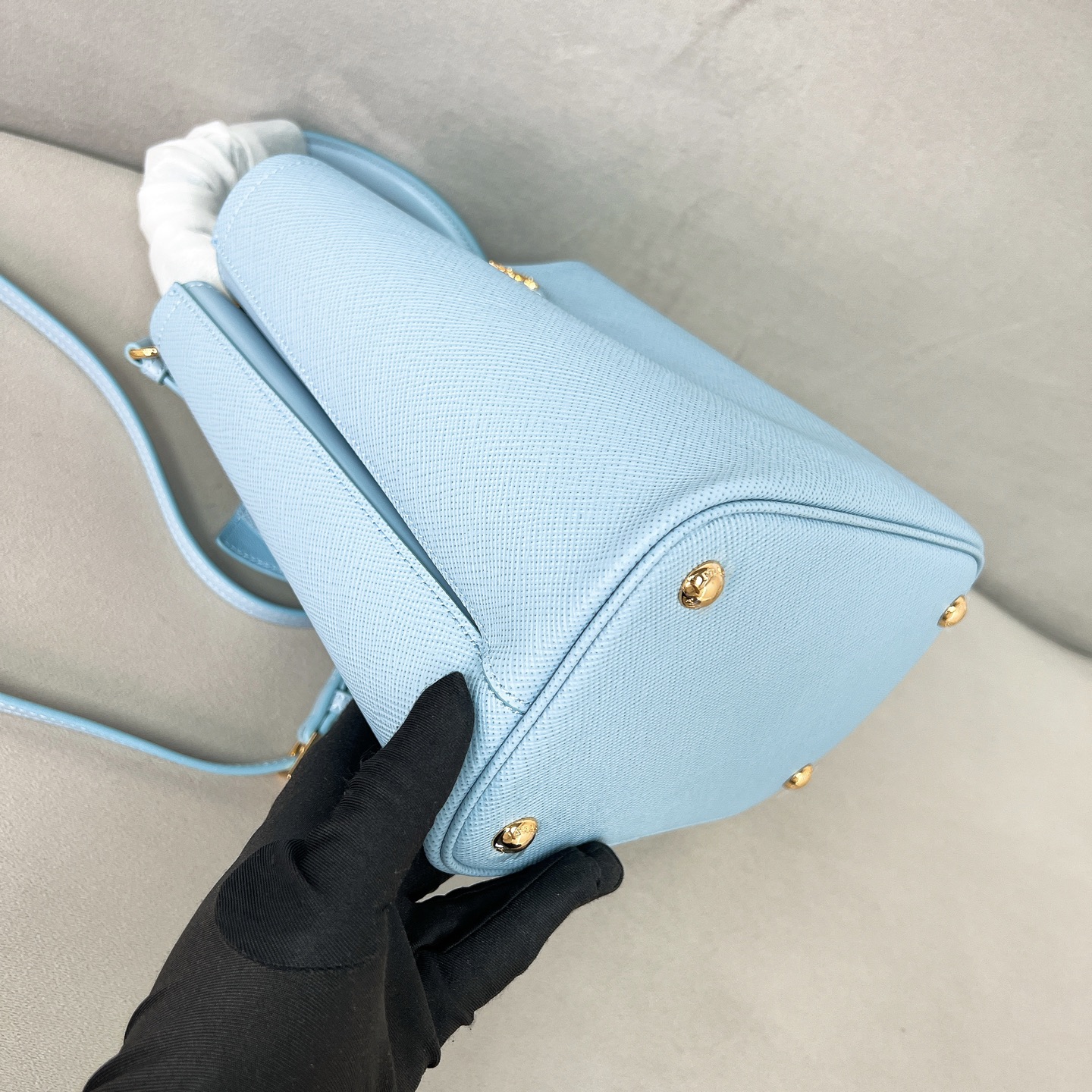 Prada 1BA212 Panier Saffiano Leather Bucket Bag