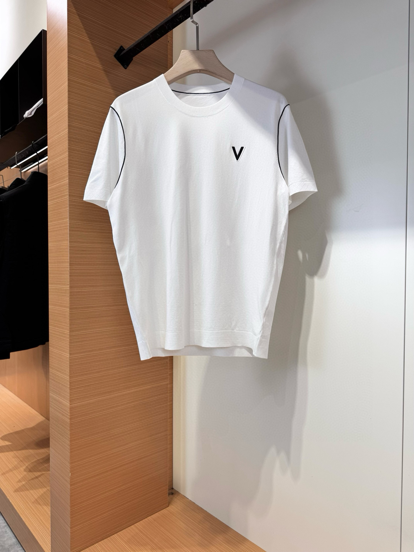 Valentino Men's SS25 Crew Neck Knit T-Shirt