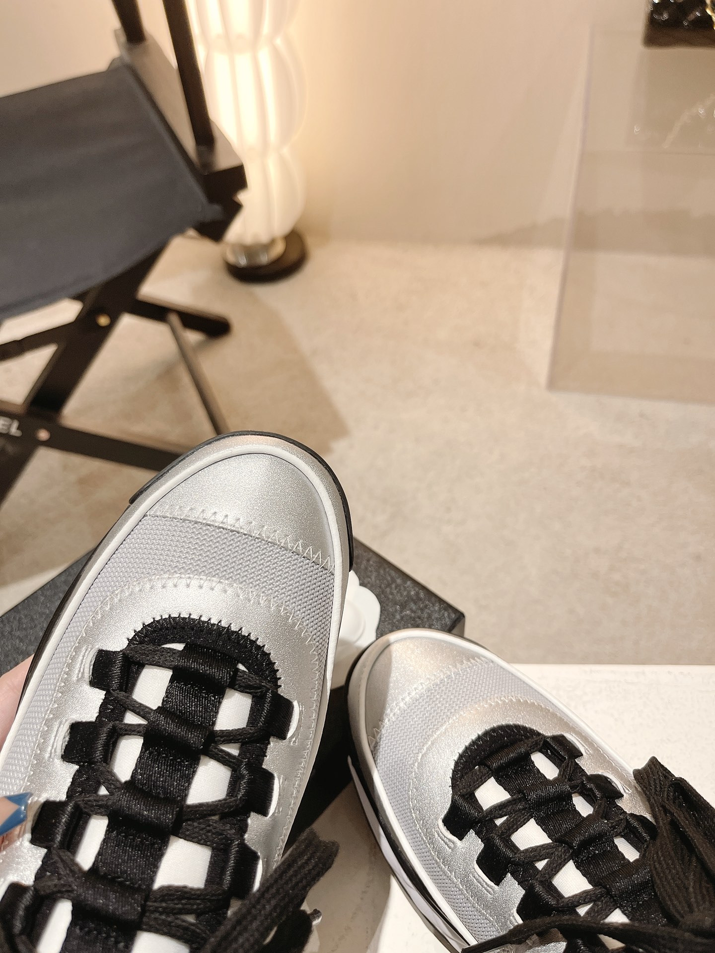 CHANEL Fabric Sneakers