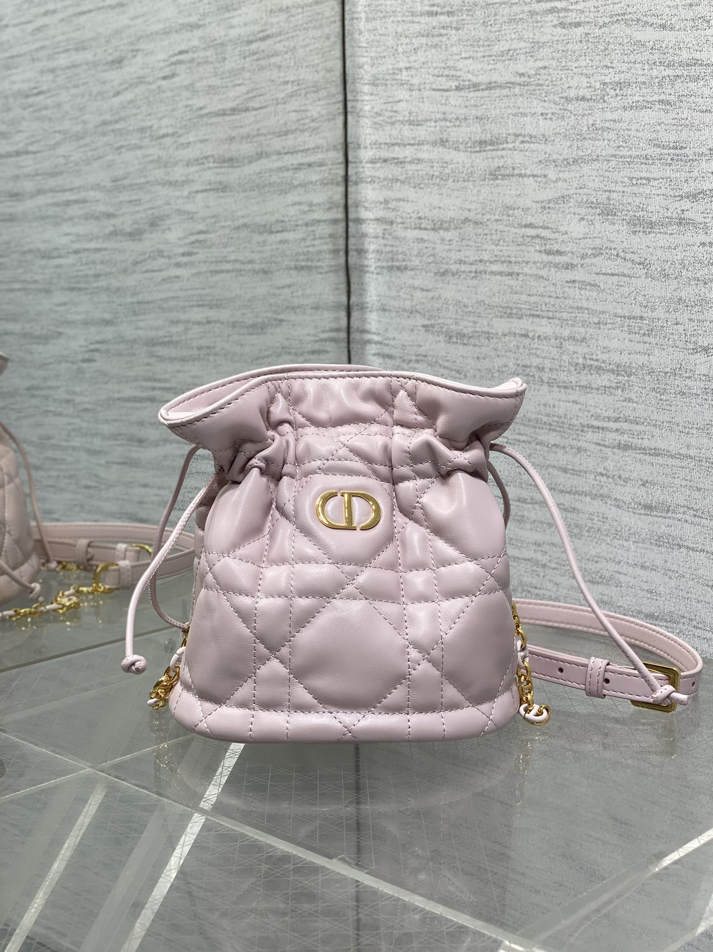 Miss Caro Mini Bucket Bag with Drawstring