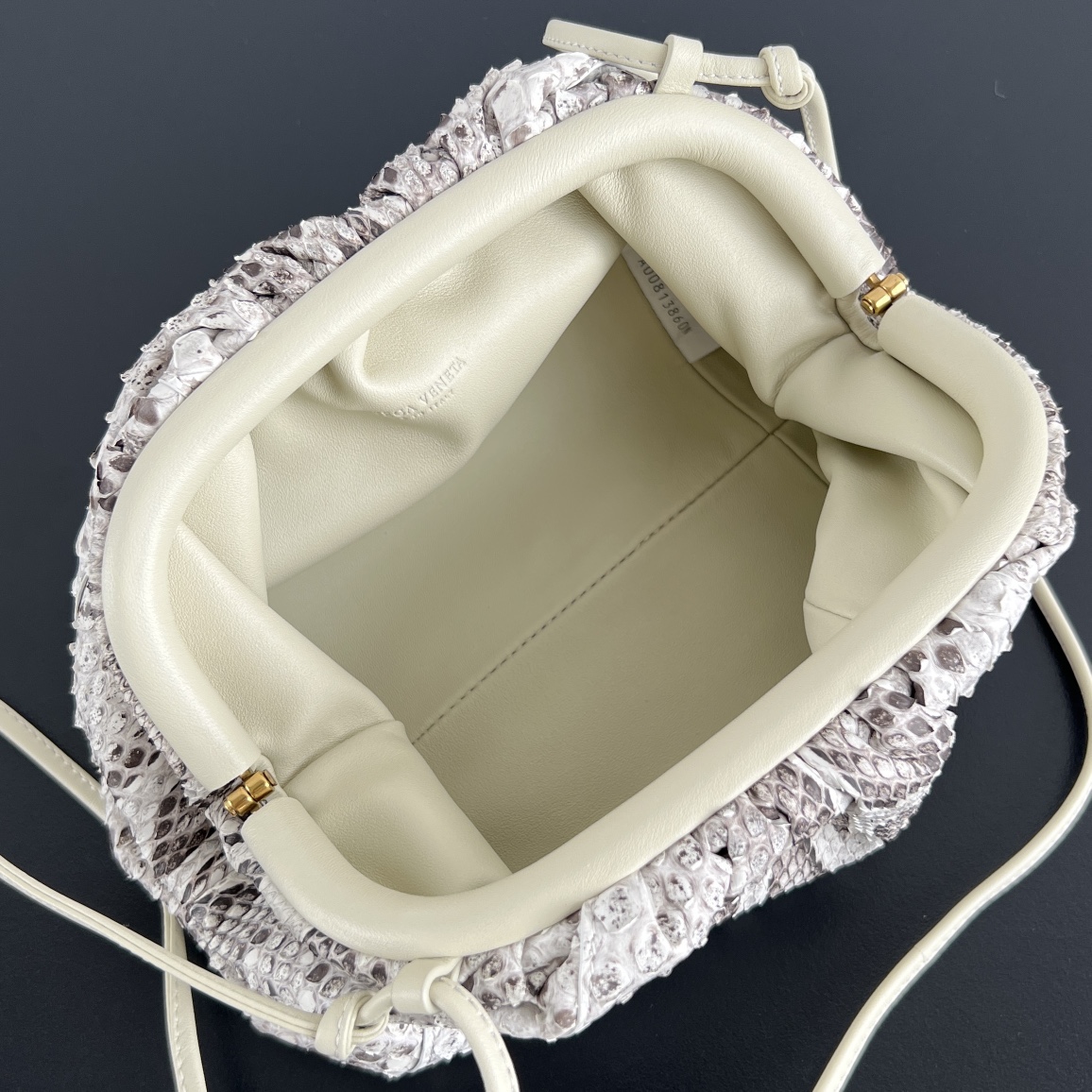 Bv Cloud Bag-python leather