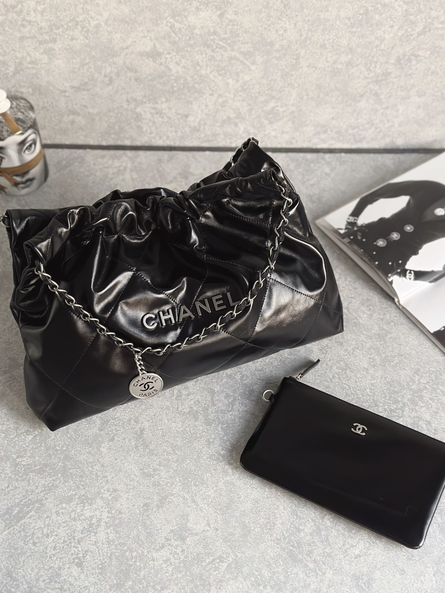 Chanel 22bag-sliver
