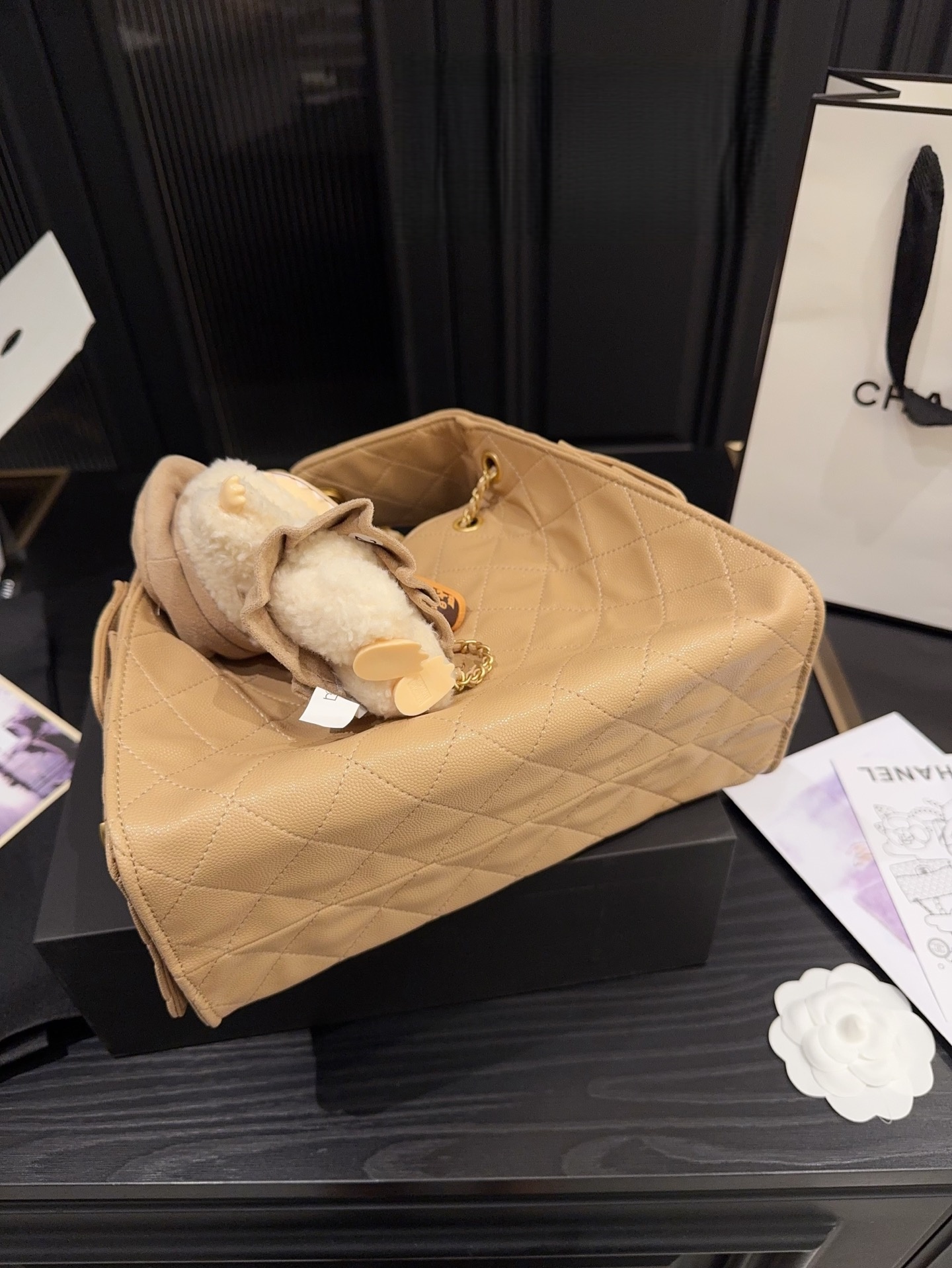 CHANEL Small Drawstring Hobo Bag