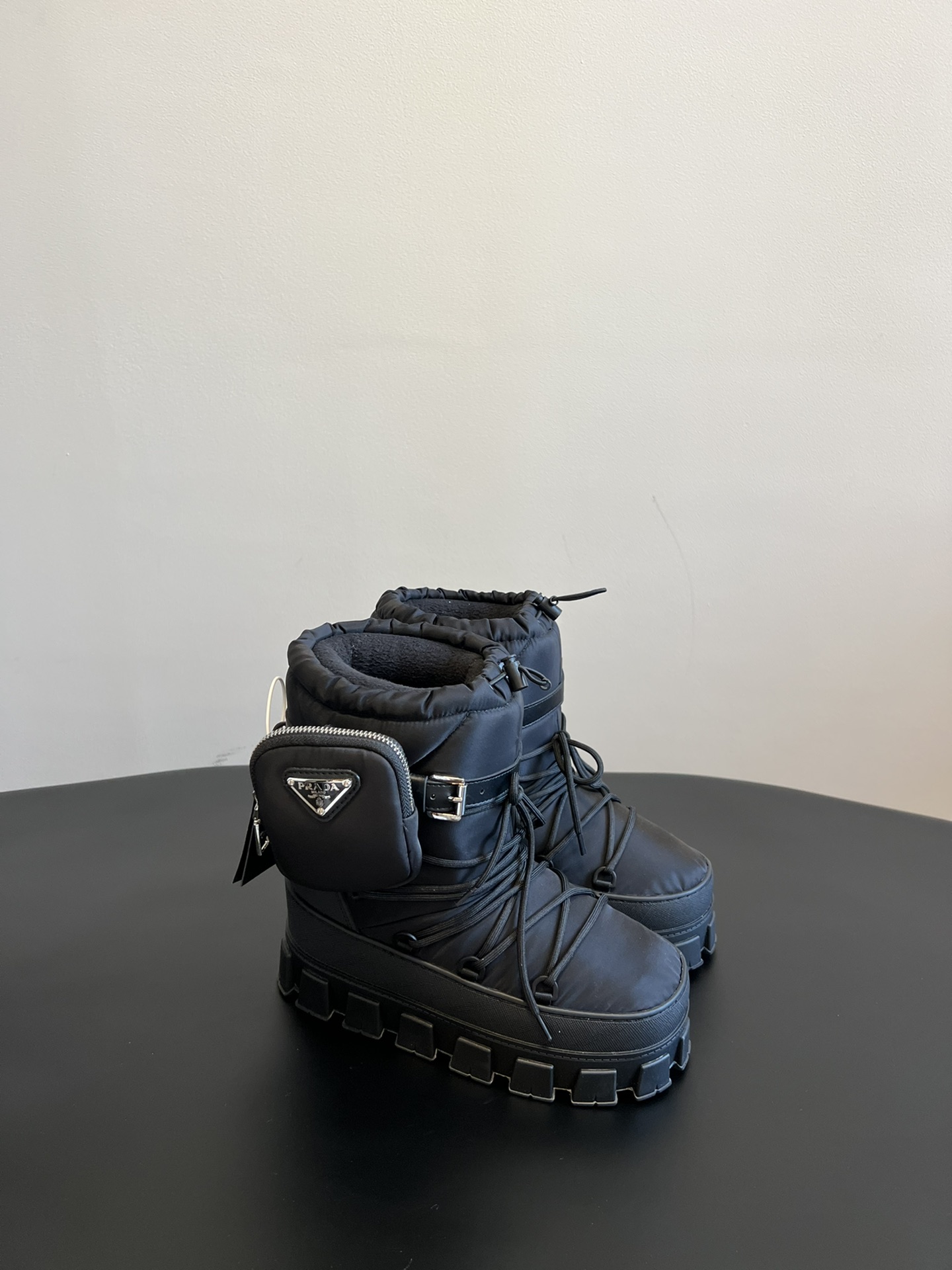 Prad down snow boots-black