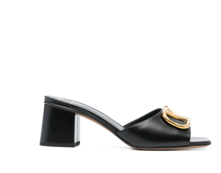 Valentino Garavani 60mm VLogo Signature Leather Sandals