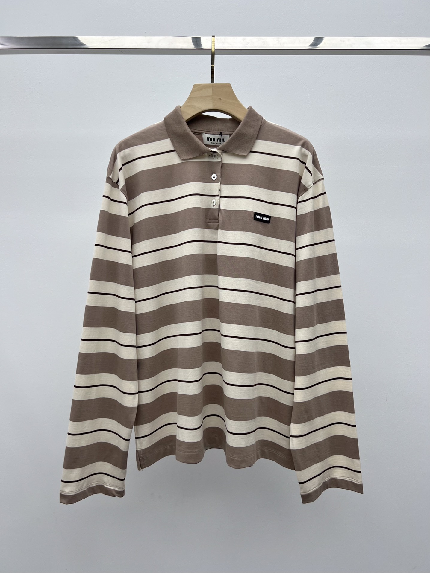 MiuMiu Cotton jersey polo shirt