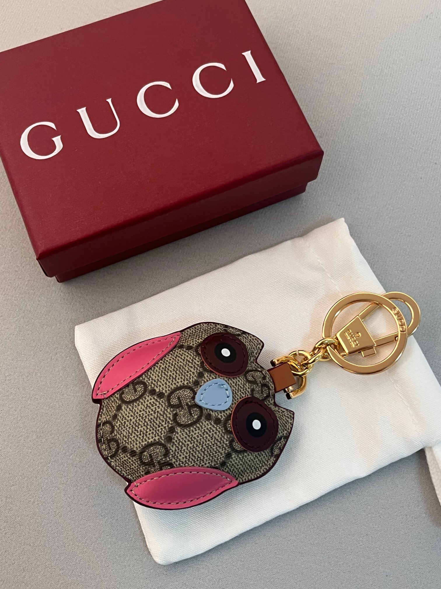 Gucci GG Emblem Cat Charm