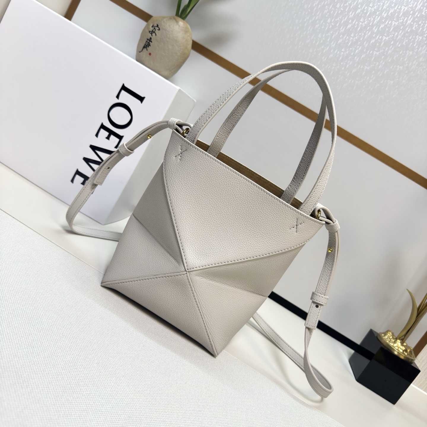 LOEWE Mini Puzzle Fold tote