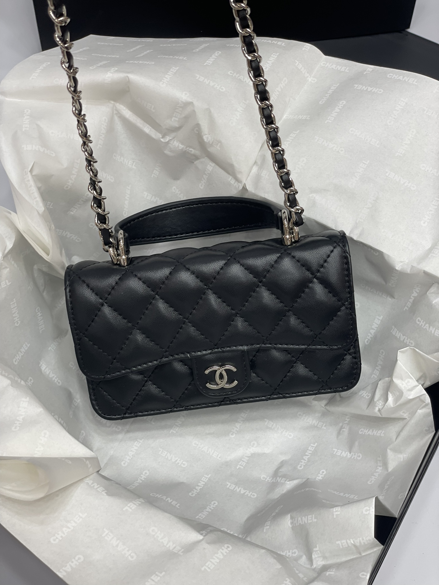 Chanel's new mini woc Purse-black