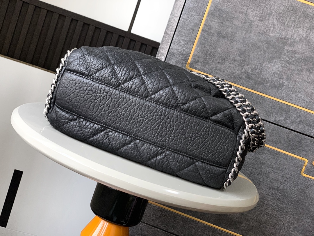 CHANEL Black & Silver Multi-Chain oho Bag