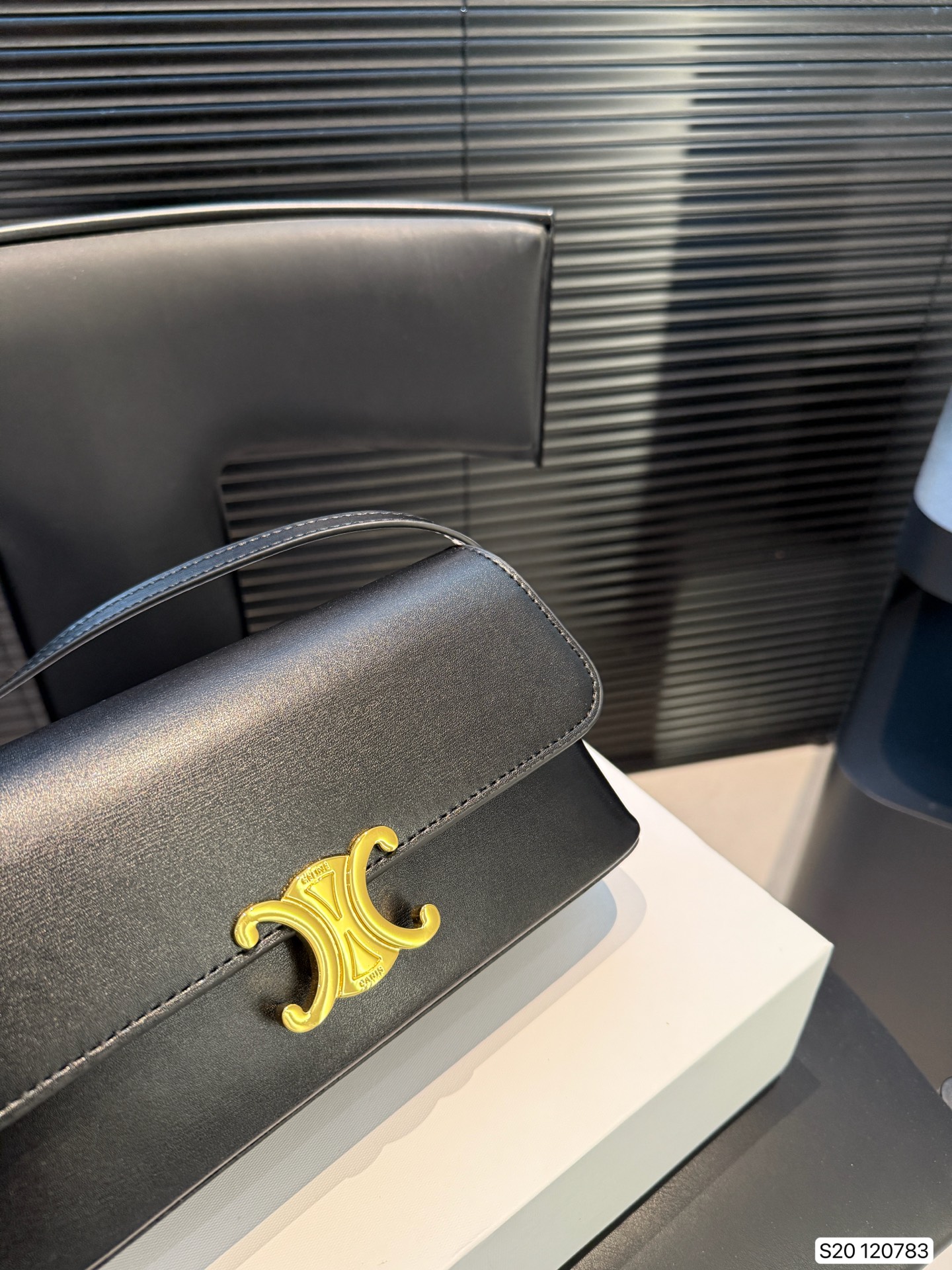 Celine SHOULDER BAG CLAUDE IN shiny calfskin