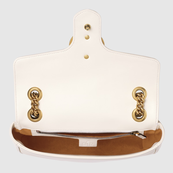 GG MARMONT SMALL SHOULDER BAG-White-443497