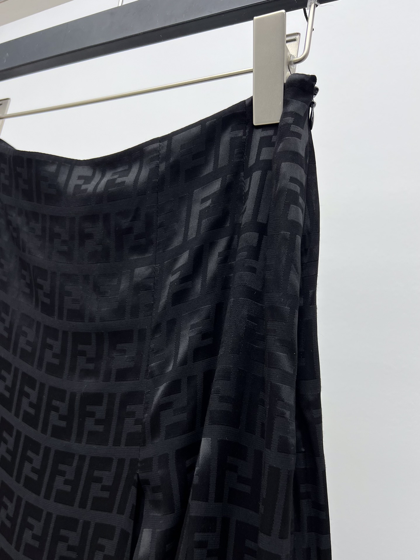 FENDI-Split Jacquard Half Skirt