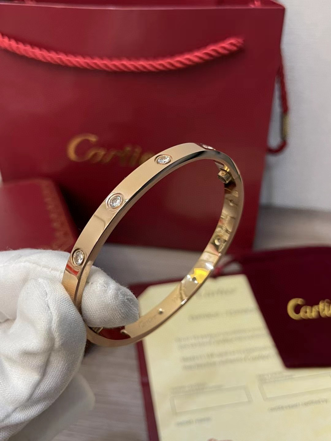 Cartier 10-Diamond Bracelet