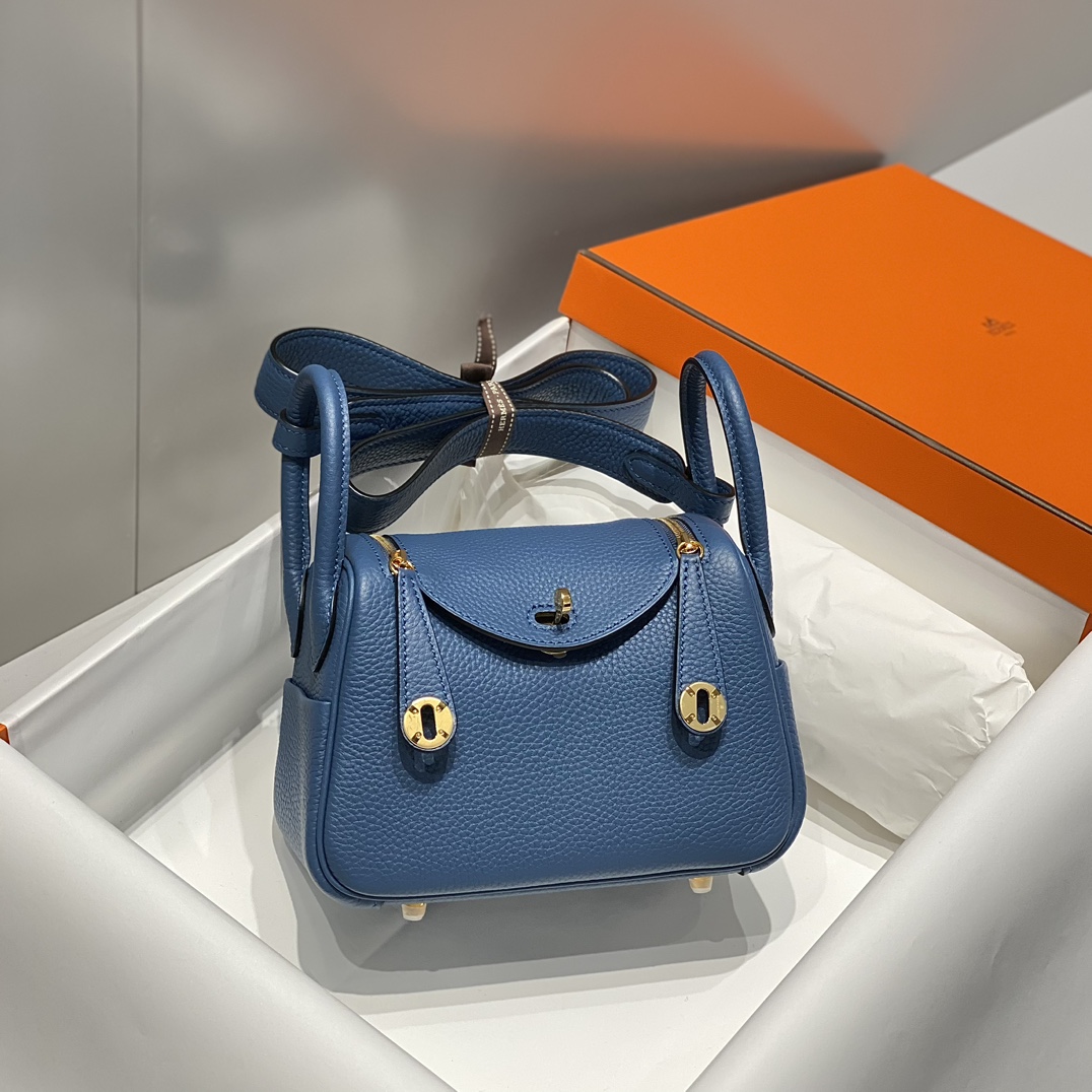 Hermès 𝐌𝐢𝐧𝐢 𝐋𝐢𝐧𝐝𝐲-Agate Blue