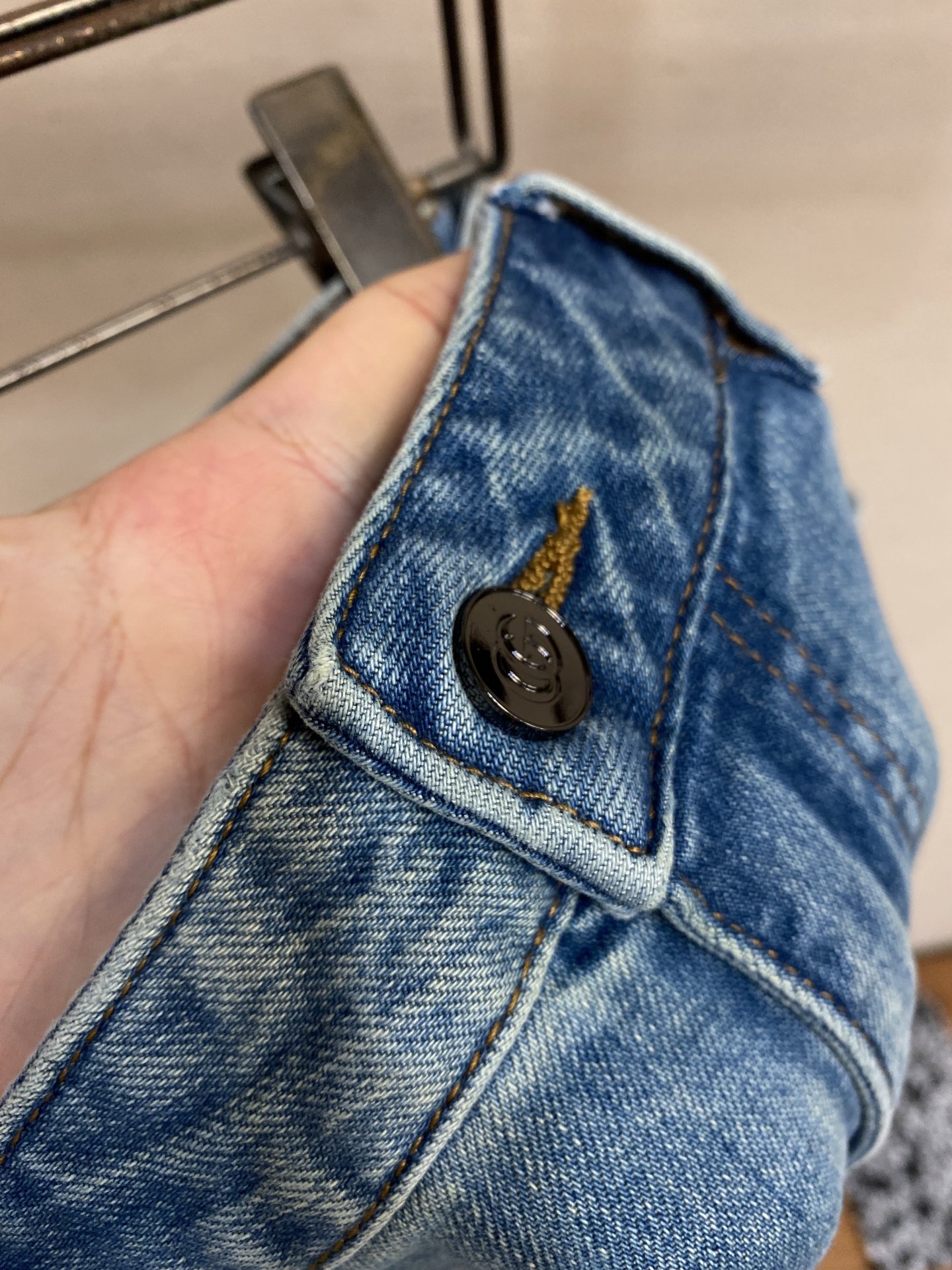 Gucci Lasered Double G denim trouser