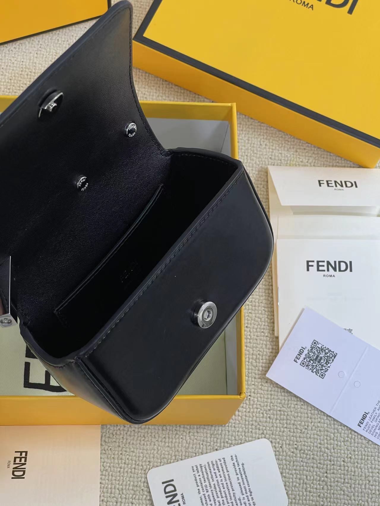 FENDI-First Nano Bag-Black