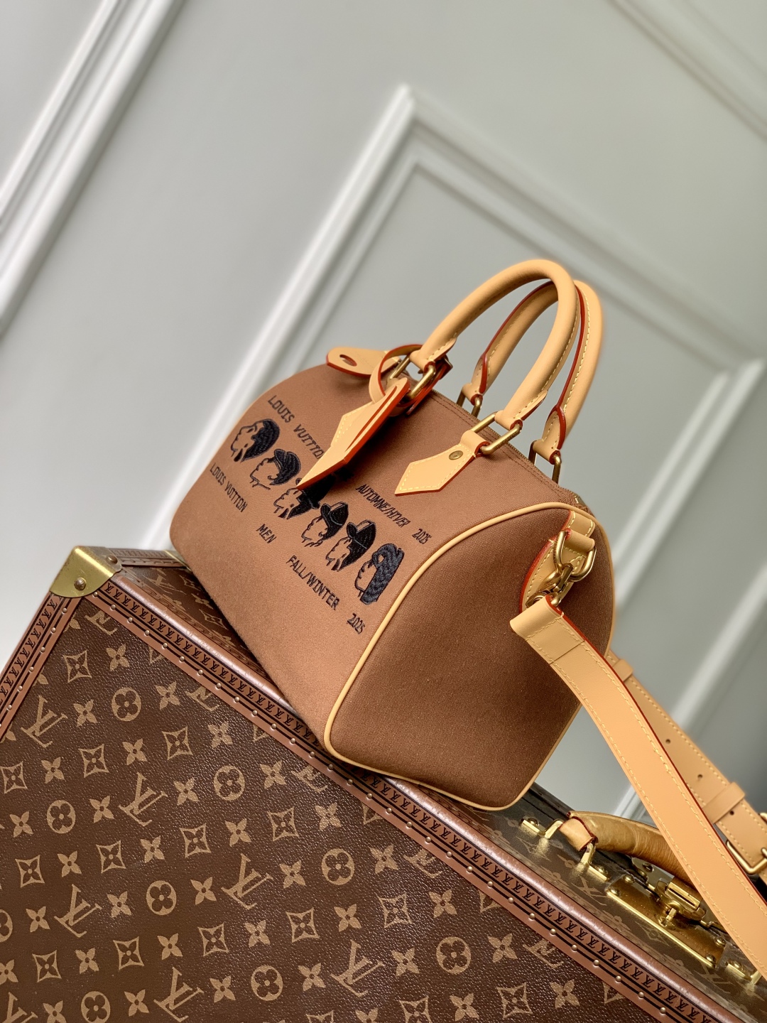 Louis Vuitton Pharrell x Nigo Speedy Bag 25 Brown