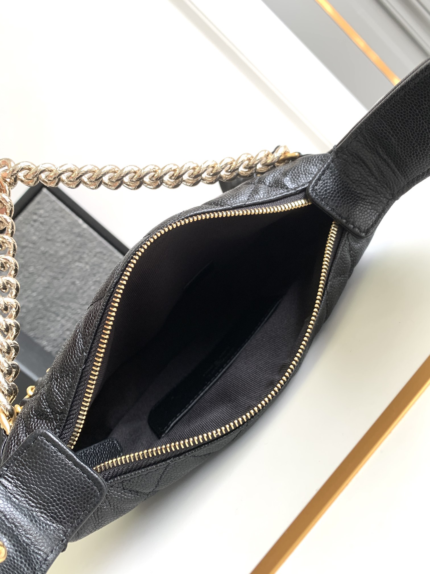 Chanel 24s black-pink gold bag