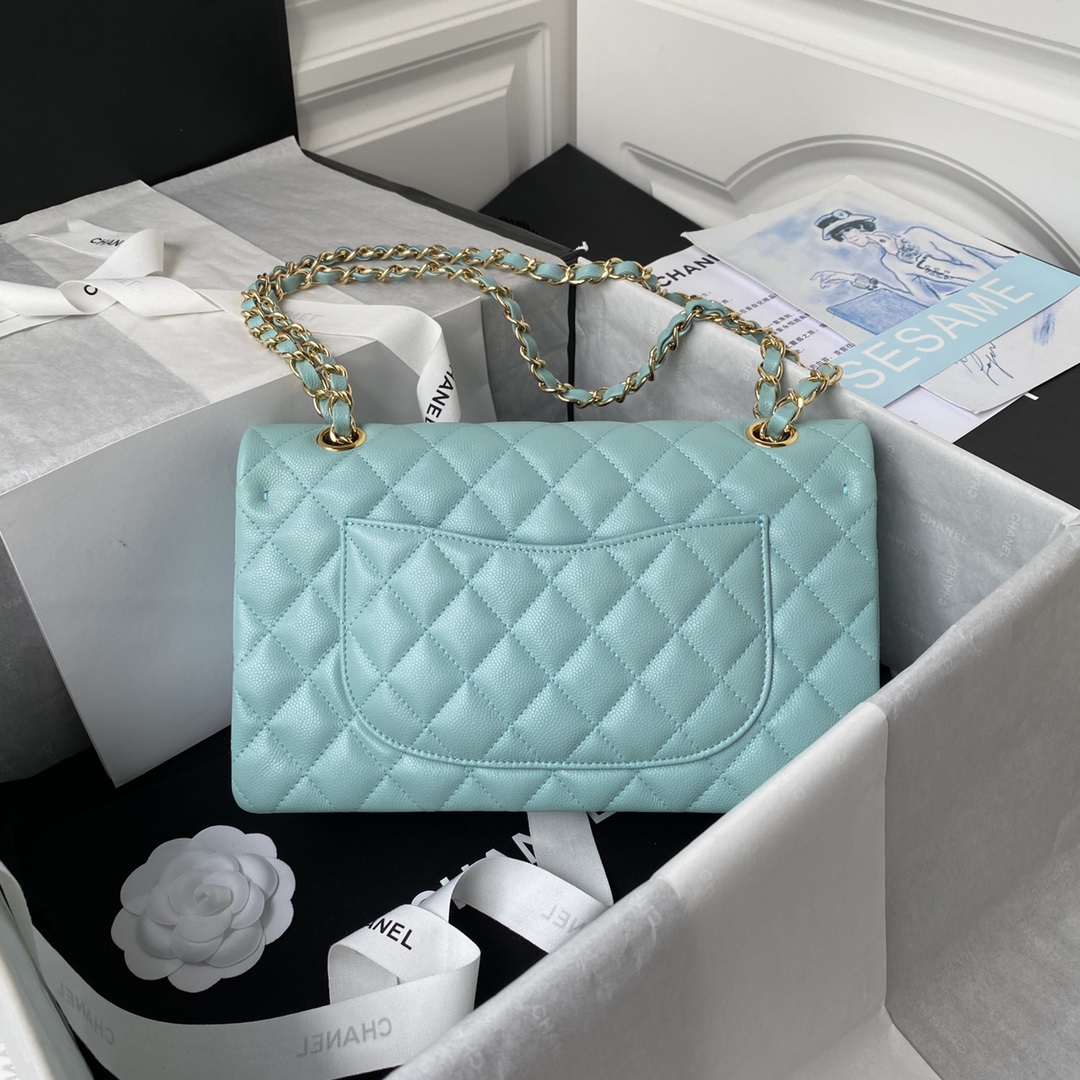 Chanel Classic Flap Bag-aquamarine